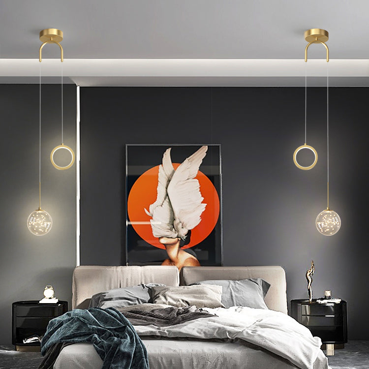 Sferische hanglampen Hedendaagse stijl metalen hanglampverlichtingsarmaturen