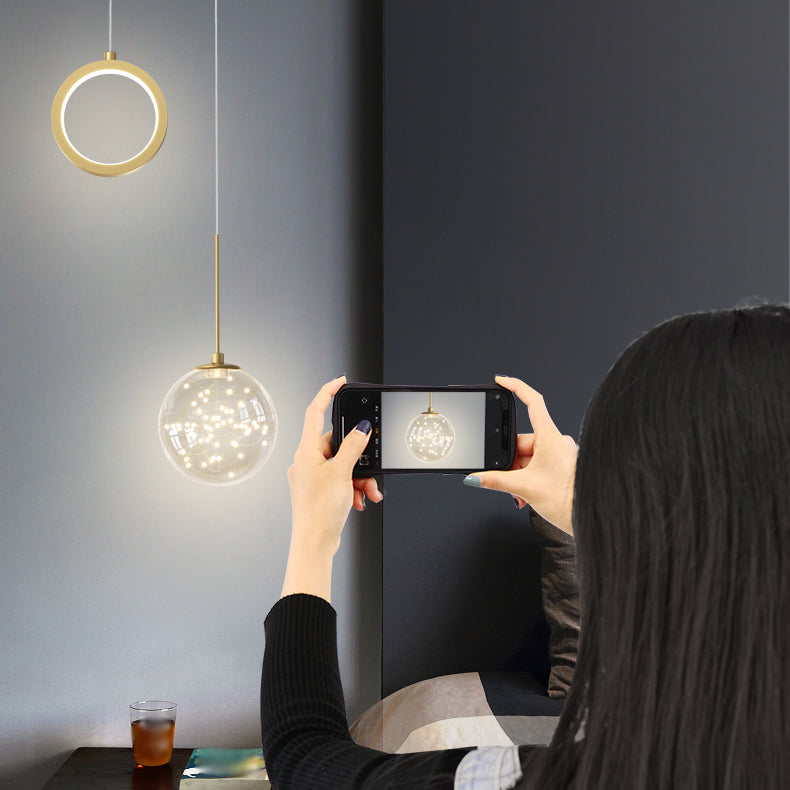 Sferische hanglampen Hedendaagse stijl metalen hanglampverlichtingsarmaturen