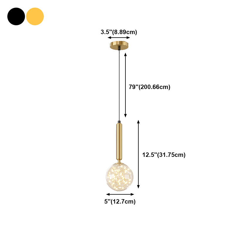 Sferische hanglampen Hedendaagse stijl metalen hanglampverlichtingsarmaturen