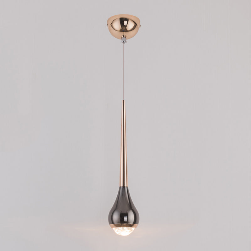 Geometrieform Pendelleuchte zeitgenössische Metall 1 Licht Anhänger Beleuchtung in Schwarz