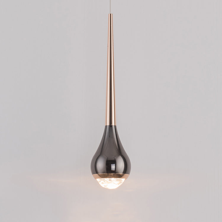 Geometrieform Pendelleuchte zeitgenössische Metall 1 Licht Anhänger Beleuchtung in Schwarz