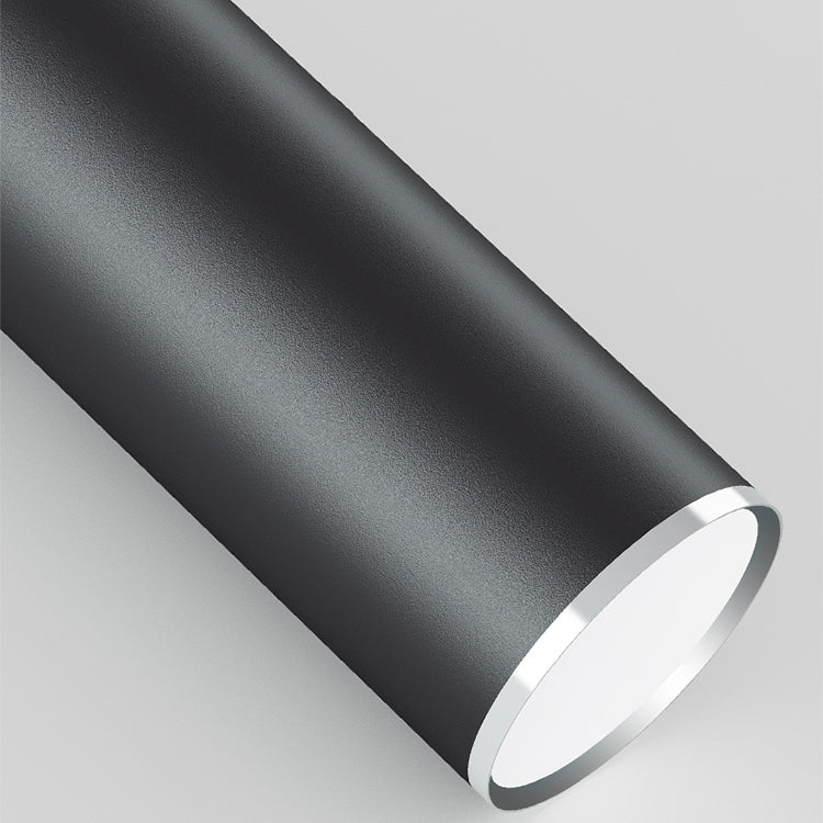 Forma de cilindro luces colgantes de estilo contemporáneo accesorios de iluminación colgante de metal en negro