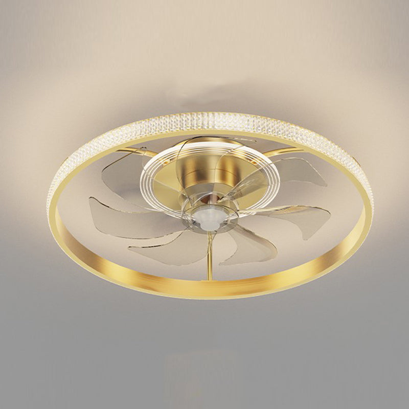 Iluminación de ventilador de techo de estilo moderno iluminación de ventilador de techo de metal para dormitorio