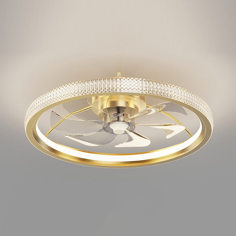 Iluminación de ventilador de techo de estilo moderno iluminación de ventilador de techo de metal para dormitorio