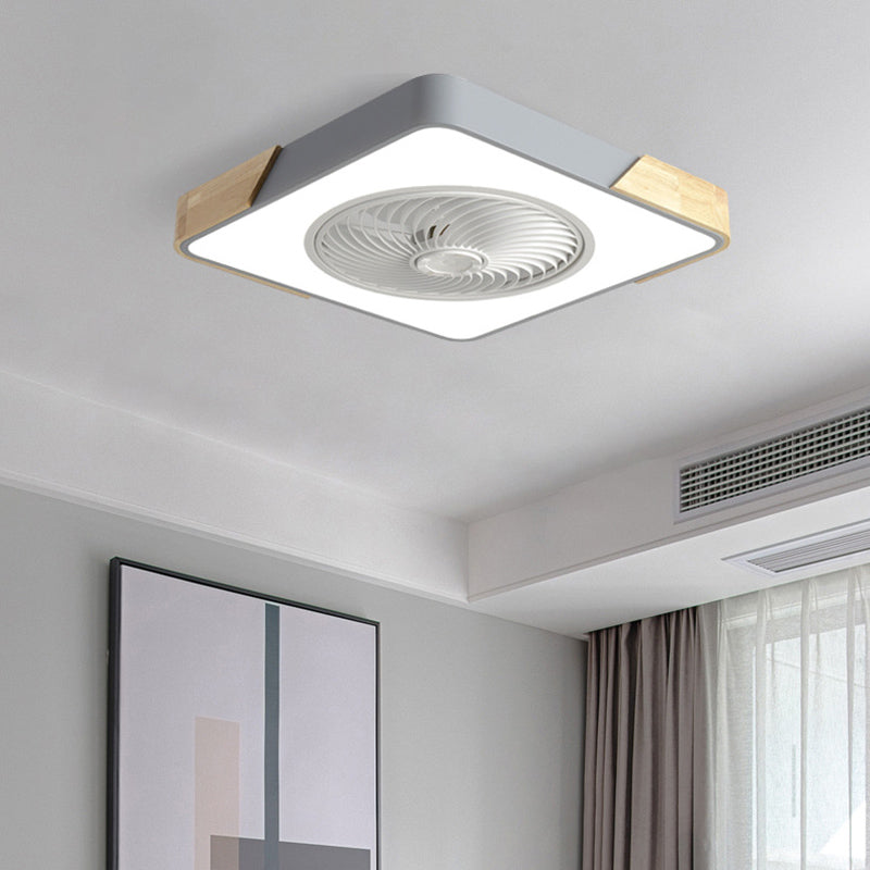 Ventilateur de plafond de style moderne Light à 1 lumière LED MONT PLAGE LEU