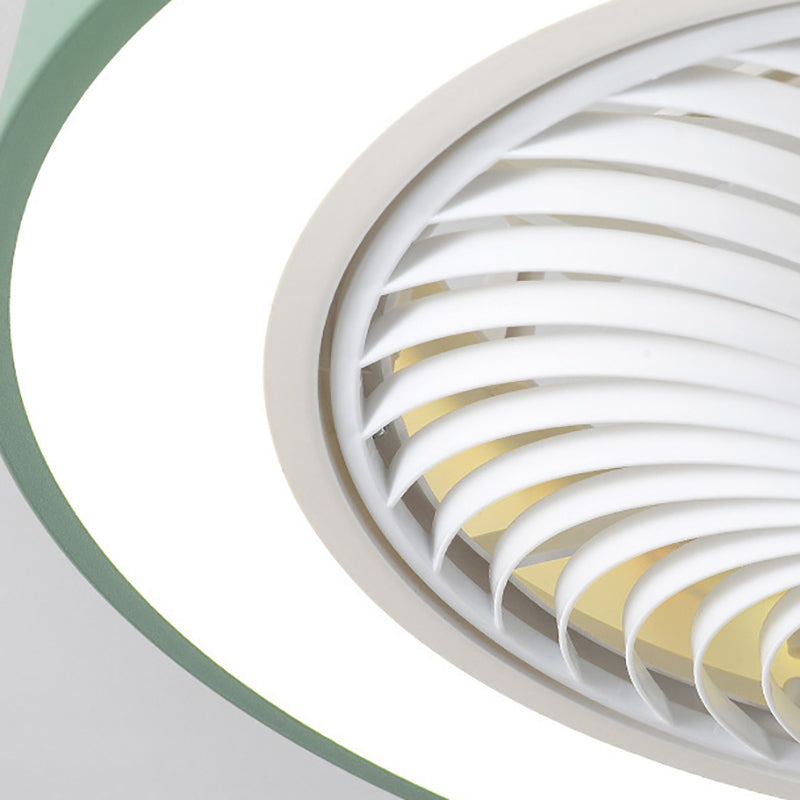 Ventilateur de plafond de style moderne Light à 1 lumière LED MONT PLAGE LEU