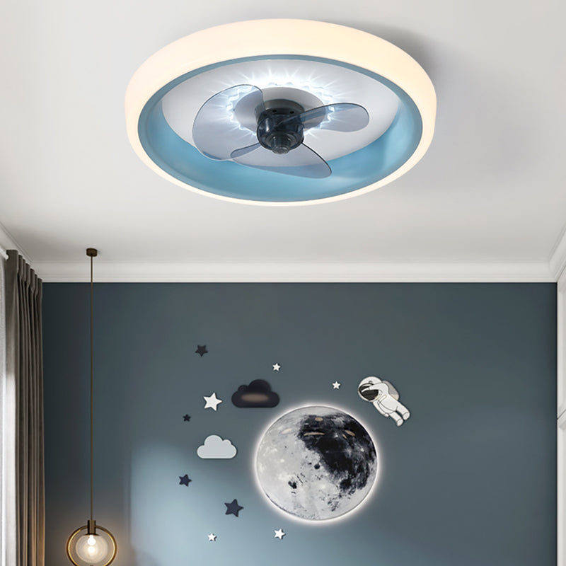 Moderne stijl plafondventilator verlichting metaal 1 licht plafondventilator licht voor keuken