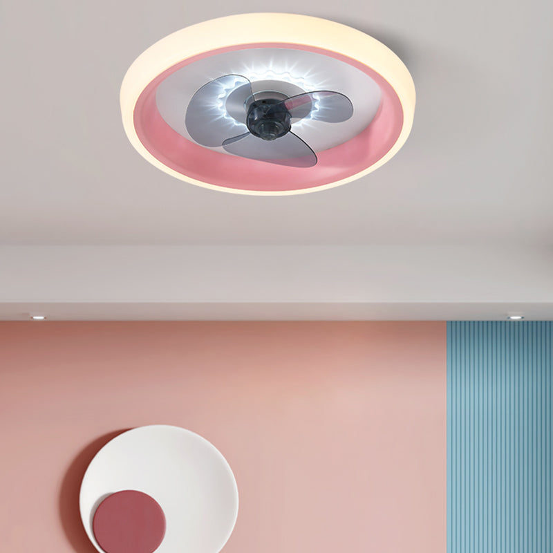 Moderne stijl plafondventilator verlichting metaal 1 licht plafondventilator licht voor keuken