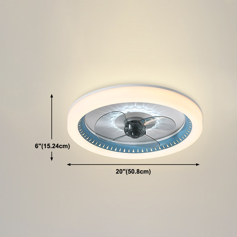 Moderne stijl plafondventilator verlichting metaal 1 licht plafondventilator licht voor keuken