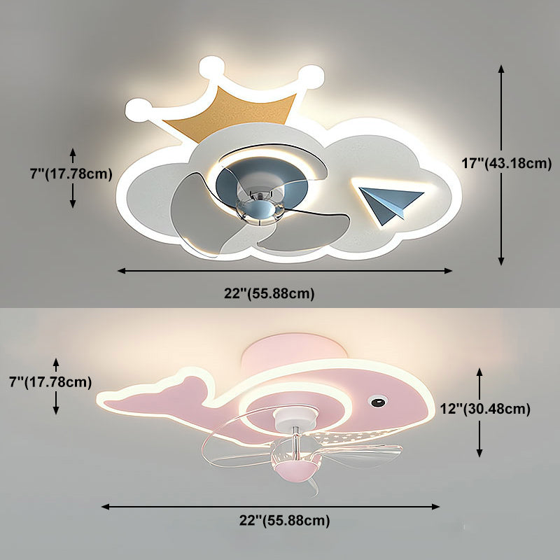 Deckenlüfungsleitungsendedecke des Chlidren -Stils mit Acrylschatten für Kinderzimmer