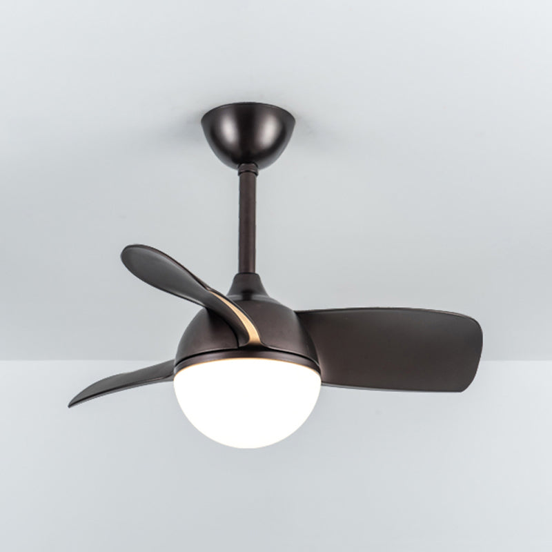 Ventilador de techo de metal ligero LED nórdico Techo de techo de altura para dormitorio