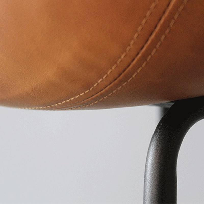 Modern Style Bar-stool PU Leather Counter Bar Stool with Metal Legs for Kitchen