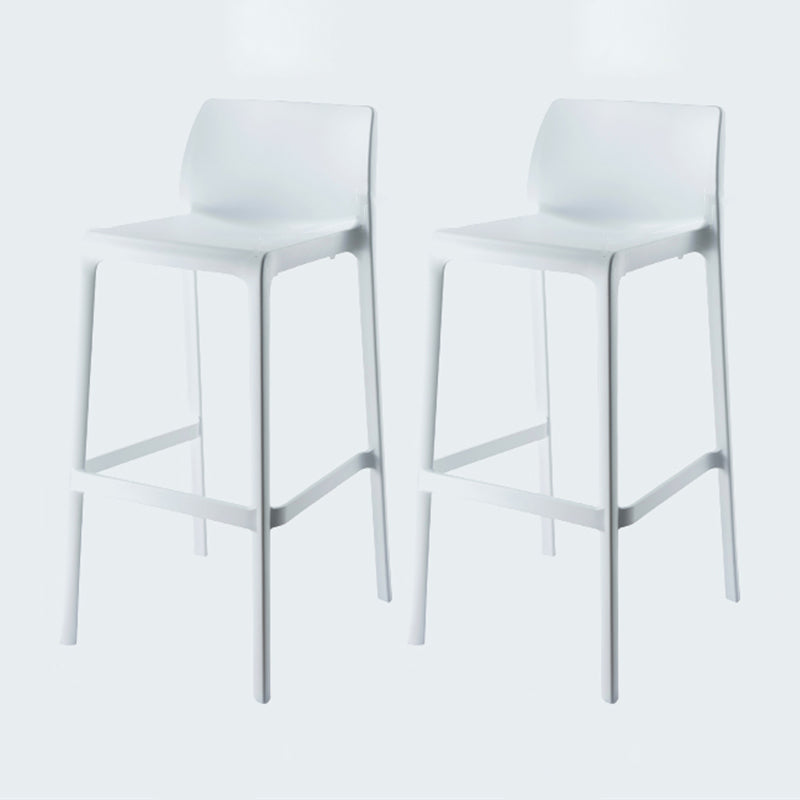 Modern Style Bar-stool Plastic Counter Bar Stool for Kitchen Bar with Plastic Legs