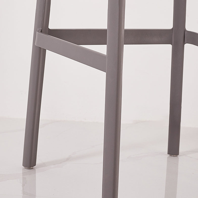 Modern Style Bar-stool Plastic Counter Bar Stool for Kitchen Bar with Plastic Legs