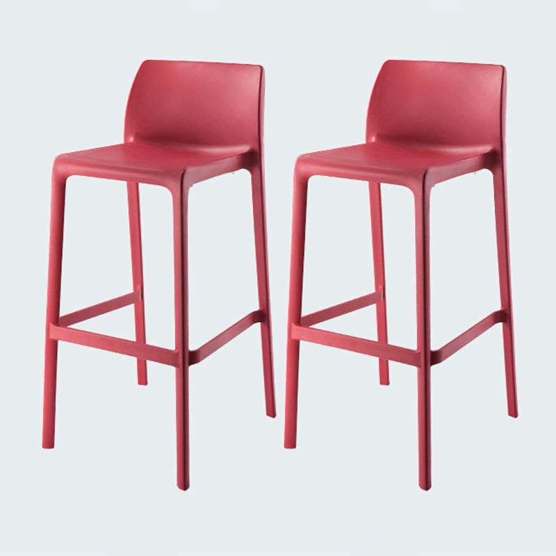 Modern Style Bar-stool Plastic Counter Bar Stool for Kitchen Bar with Plastic Legs