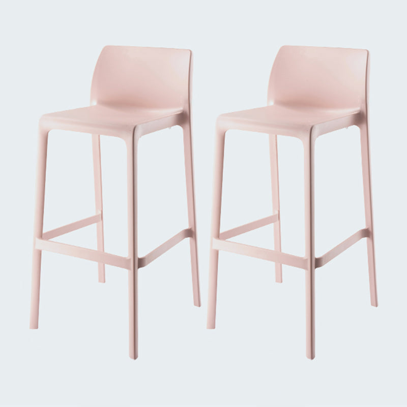 Modern Style Bar-stool Plastic Counter Bar Stool for Kitchen Bar with Plastic Legs