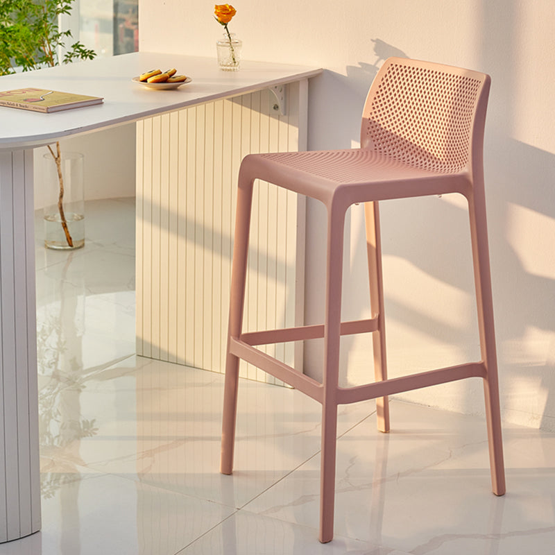 Modern Style Bar-stool Plastic Counter Bar Stool for Kitchen Bar with Plastic Legs
