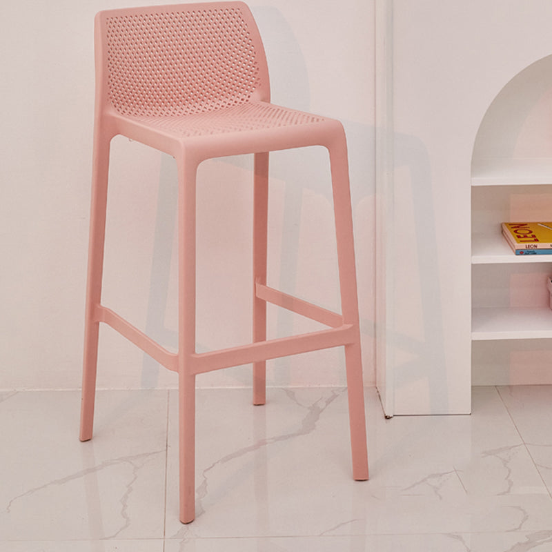 Modern Style Bar-stool Plastic Counter Bar Stool for Kitchen Bar with Plastic Legs