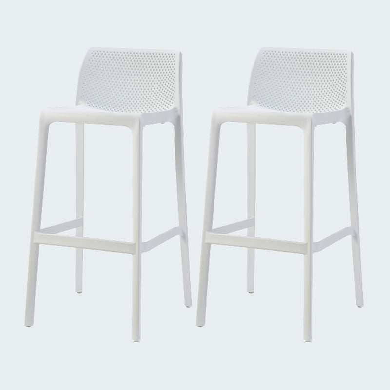 Modern Style Bar-stool Plastic Counter Bar Stool for Kitchen Bar with Plastic Legs