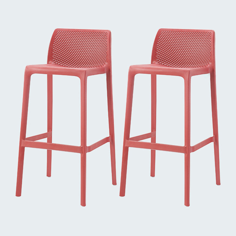 Modern Style Bar-stool Plastic Counter Bar Stool for Kitchen Bar with Plastic Legs