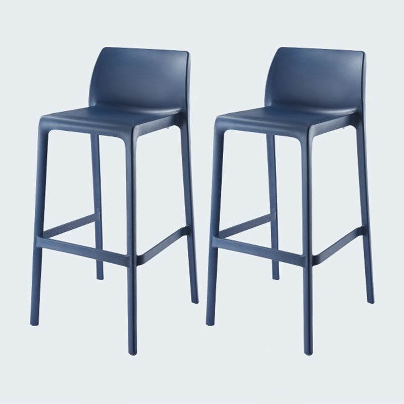 Modern Style Bar-stool Plastic Counter Bar Stool for Kitchen Bar with Plastic Legs