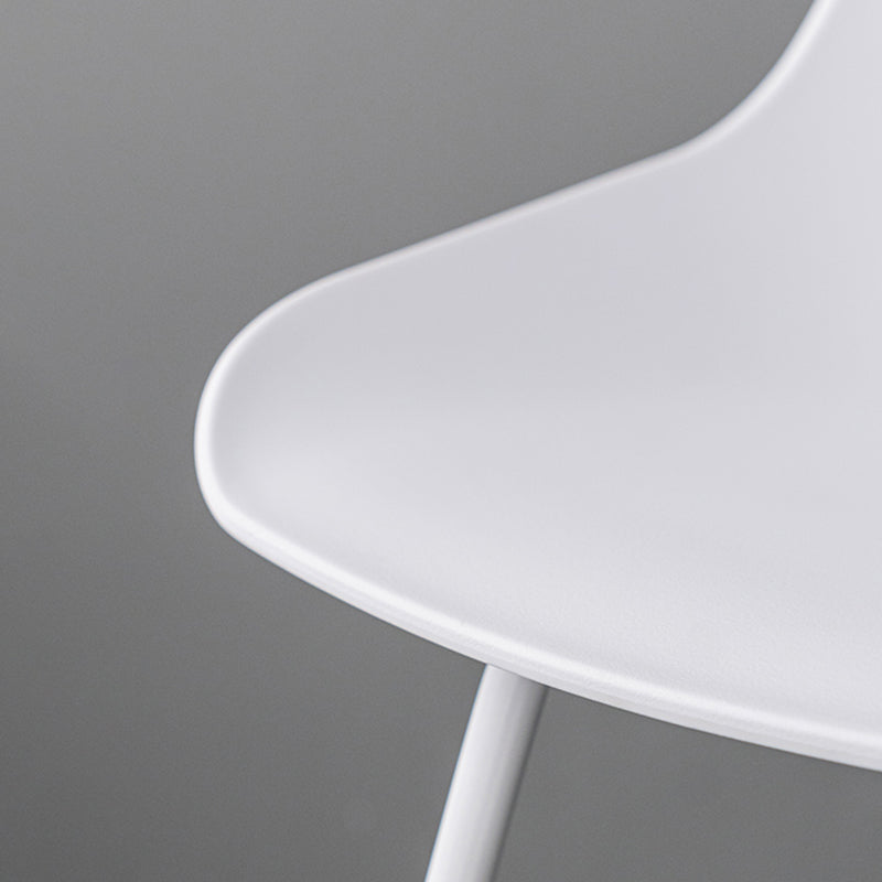 Contemporary Style Bar-stool Plastic Counter Bar Stool for Kitchen Bar with Metal Legs