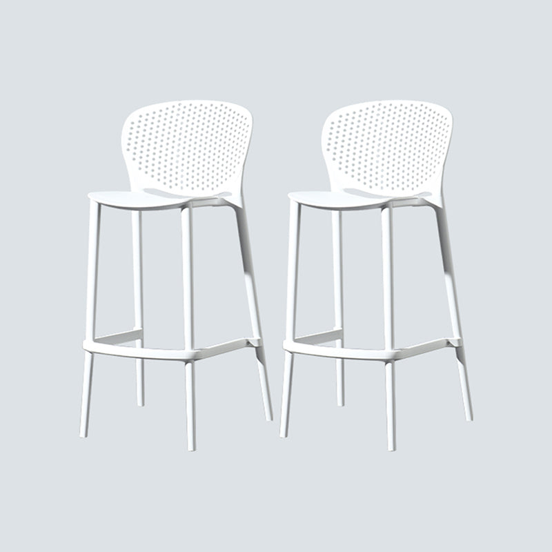 Nordic Style Bar-stool Plastic Counter Bar Stool for Kitchen Bar with Plastic Legs