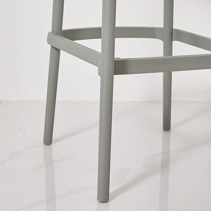 Nordic Style Bar-stool Plastic Counter Bar Stool for Kitchen Bar with Plastic Legs