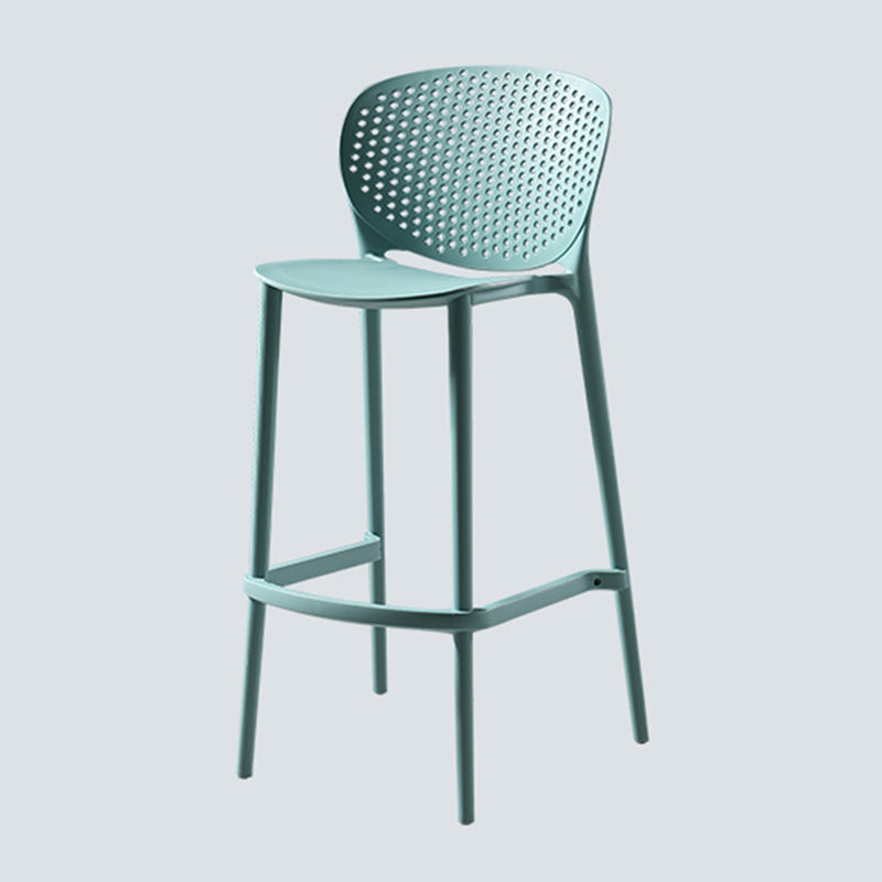 Nordic Style Bar-stool Plastic Counter Bar Stool for Kitchen Bar with Plastic Legs