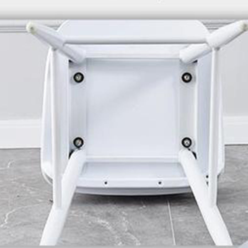 Modern Rectangle Bar and Counter Stool Low Back Stool with 4 Legs