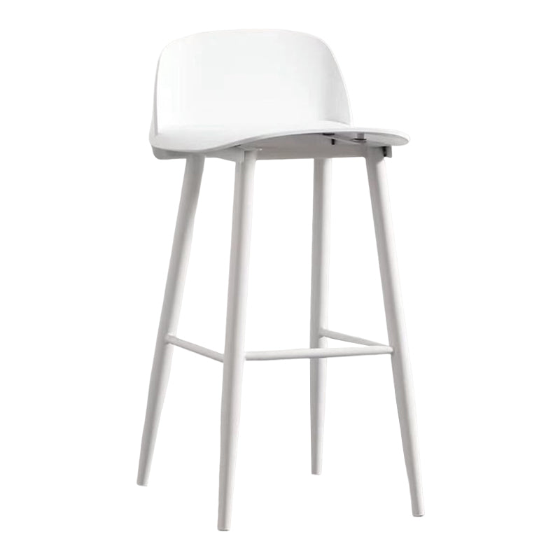 Modern Rectangle Bar and Counter Stool Low Back Stool with 4 Legs