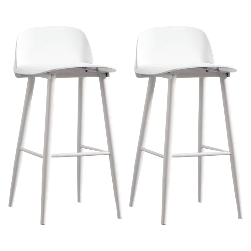 Modern Rectangle Bar and Counter Stool Low Back Stool with 4 Legs