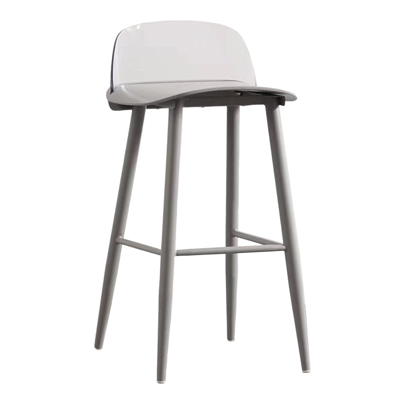 Modern Rectangle Bar and Counter Stool Low Back Stool with 4 Legs