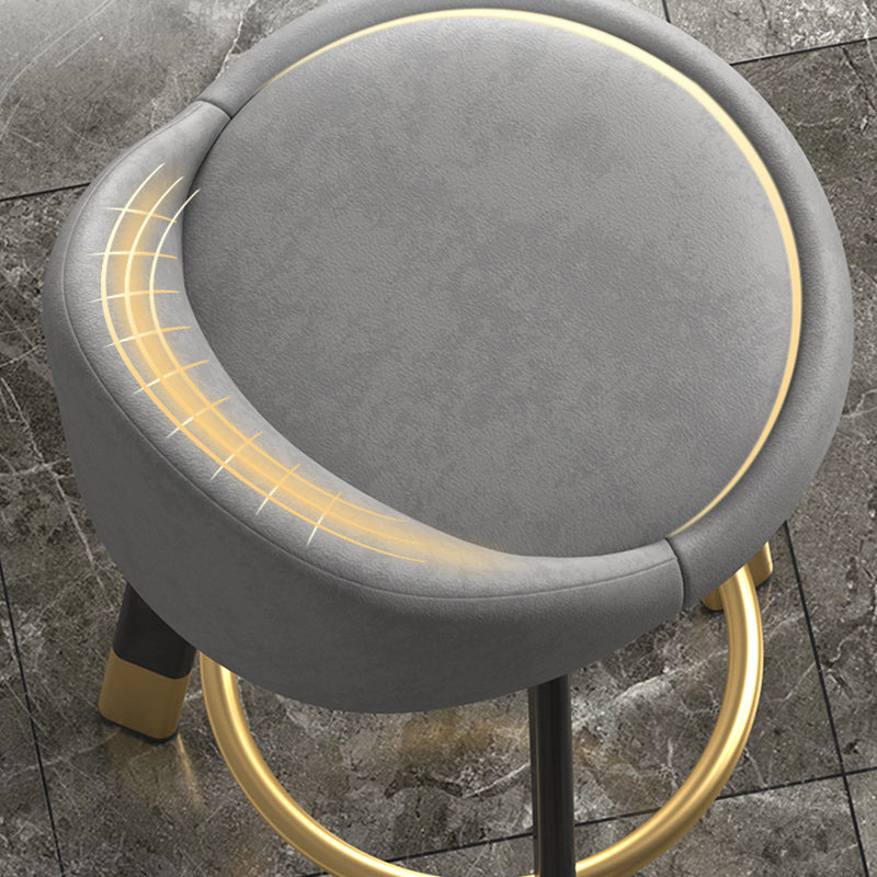 Metal Modern Kitchen Dining Room Armless Stool Low Back Bar Stool