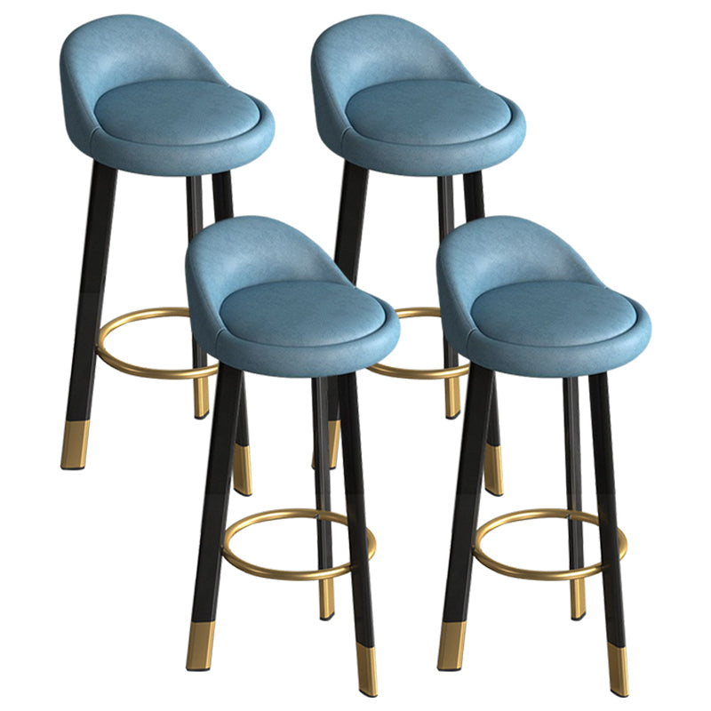 Metal Modern Kitchen Dining Room Armless Stool Low Back Bar Stool