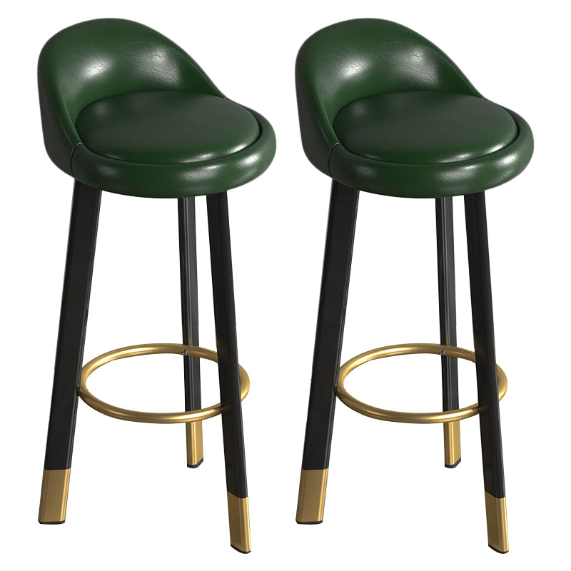 Metal Modern Kitchen Dining Room Armless Stool Low Back Bar Stool