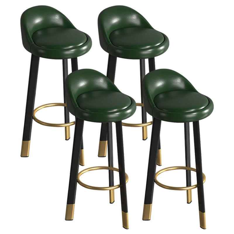 Metal Modern Kitchen Dining Room Armless Stool Low Back Bar Stool