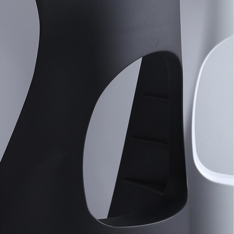 Scandinavian Plastic Barstools for Home Backless Stools with Plastic Base