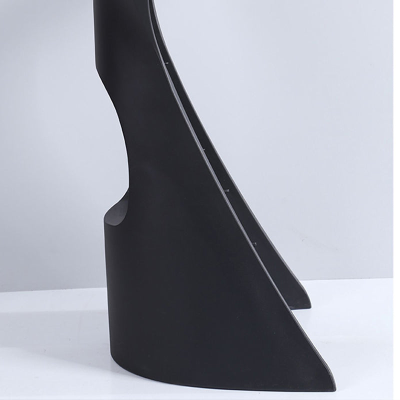 Scandinavian Plastic Barstools for Home Backless Stools with Plastic Base