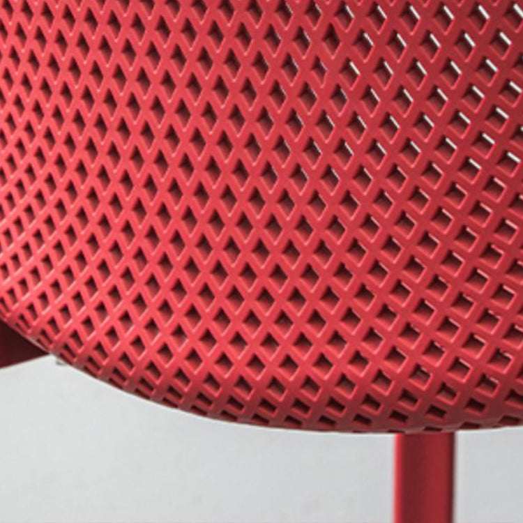 Scandinavian Style Plastic Armless Barstools Stackable Stools for Home