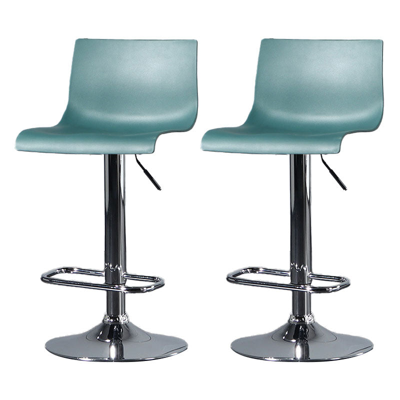 Contemporary Swivel Adjustable Height Stool Matte Finish Plastic Home Barstool