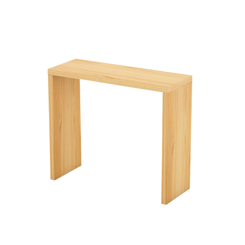 Contemporary Rectangle Wood Top Counter Table 42-inch Height Modern Bar Table