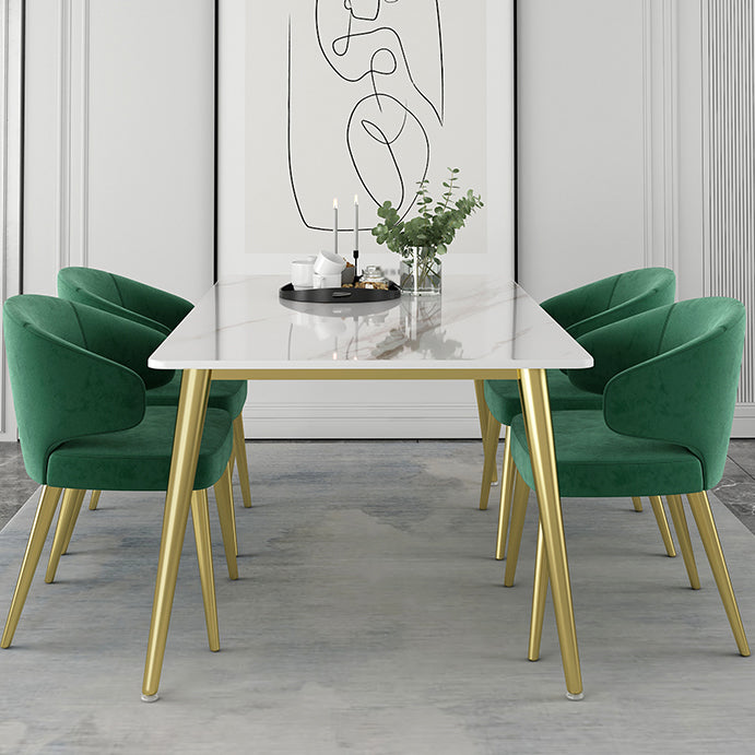 Glam Sintered Stone Dining Table Set 1/4/5/7 Pieces Dining Set