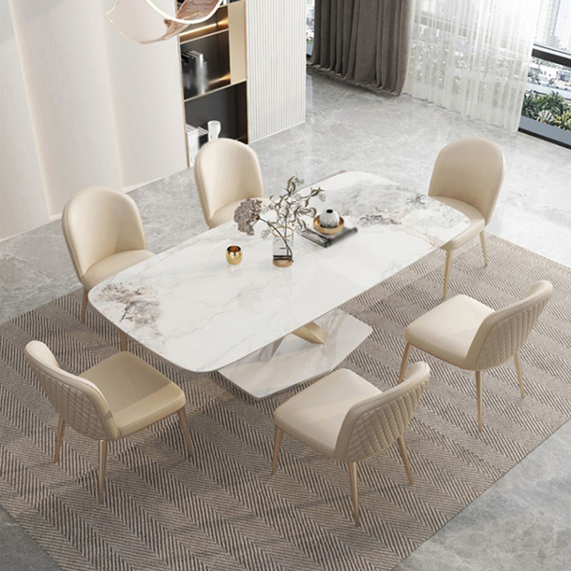 Glam Style Sintered Stone Dining Set 1/4/5/7/9 Pieces Dining Set