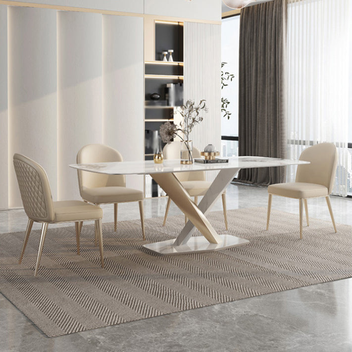 Glam Style Sintered Stone Dining Set 1/4/5/7/9 Pieces Dining Set