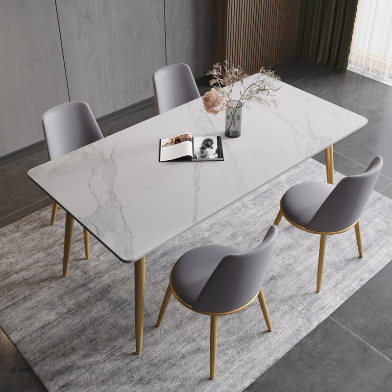 Glam Style Sintered Stone Dining Set 1/2/5/7 Pieces Dining Set for Dining Areas