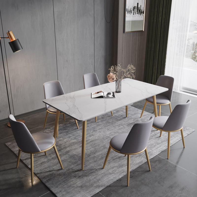 Glam Style Sintered Stone Dining Set 1/2/5/7 Pieces Dining Set for Dining Areas