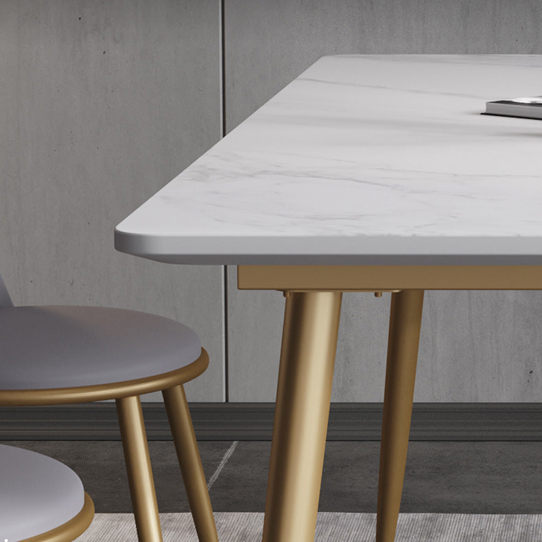 Glam Style Sintered Stone Dining Set 1/2/5/7 Pieces Dining Set for Dining Areas