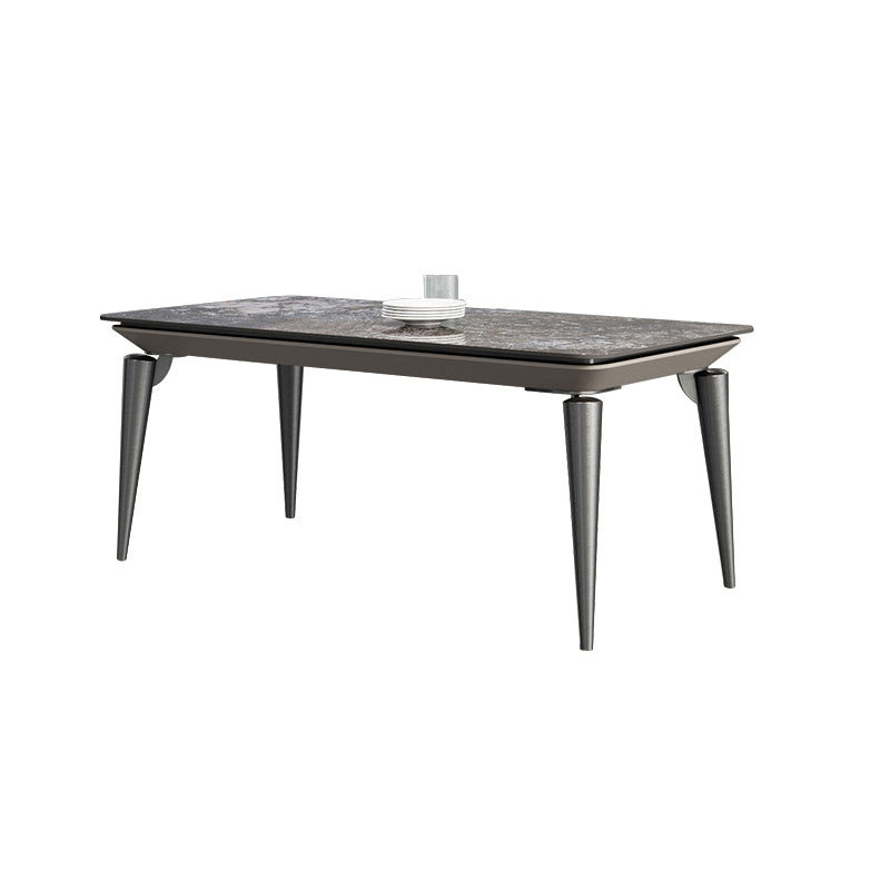 Designer Style Sintered Stone Dining Set Rectangle 1/4/7 Pieces Dining Table with Chairs