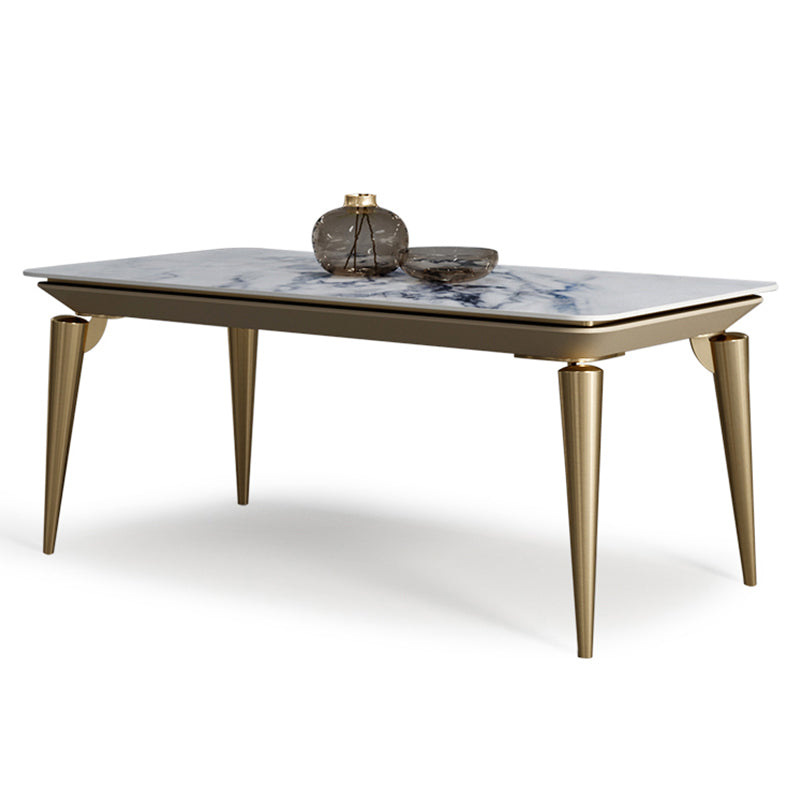 Designer Style Sintered Stone Dining Set Rectangle 1/4/7 Pieces Dining Table with Chairs